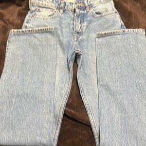 Zara Light Blue Straight Leg Jeans